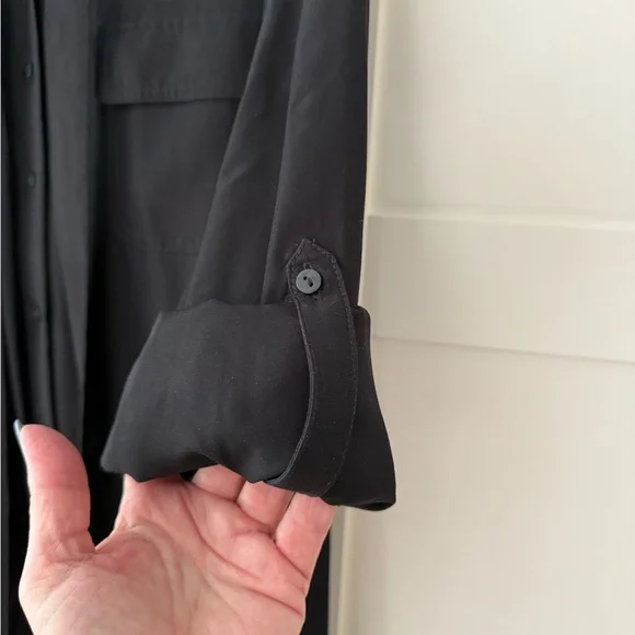 Old Navy Black Maxi ShirtDress, XL - Picture 14 of 14